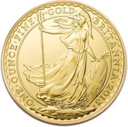 Moneda Britannia de Oro de 1 oz 2013
