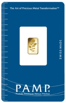 Lingote de Oro de 1 g PAMP Rosa