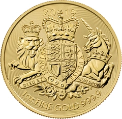Moneda Escudo de Armas Real de Oro de 1 oz 2019
