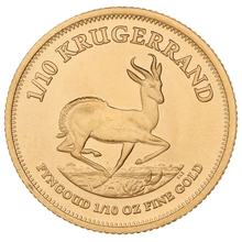 Moneda Krugerrand de 1/10 oz de Oro (de Nuestra Elección)