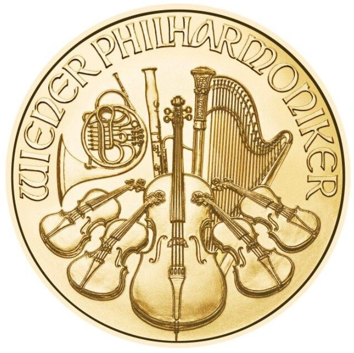 Moneda Filarmónica Viena de Oro de 1/10 oz 2023