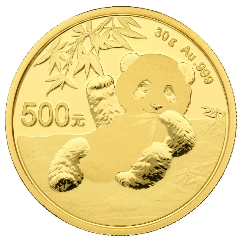 Moneda Panda Chino de Oro de 30 g 2020