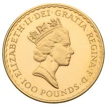 Moneda Britannia de Oro de 1 oz 1988