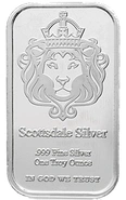 Lingote de Plata de 1 oz Scottsdale
