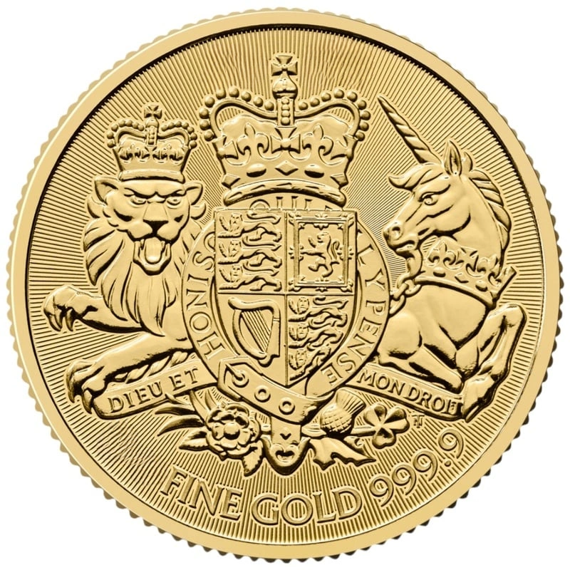 Moneda Escudo de Armas de Oro de 1/10 oz 2025