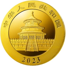 Moneda Panda Chino de Oro de 15 g 2023