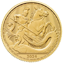 San Jorge y el Dragón 1/4 oz Moneda de Oro 2024