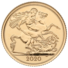 Moneda Medio Soberano de Oro 2020