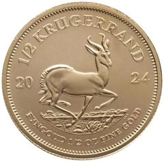 Moneda Krugerrand de 1/2 oz de Oro 2024