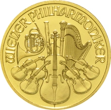 Moneda Filarmónica Viena de Oro de 1/2 oz 2017