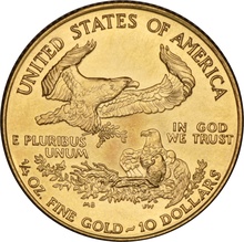 Águila Estadounidense de 1/4oz de Oro 2002