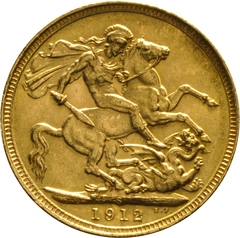Moneda Soberano de Oro 1912 Jorge V (S)