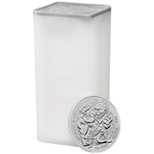 Moneda Mitos y Leyendas Beowulf y la madre de Grendel de Plata de 1 oz 2025