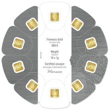 Paquete Heraeus MultiDisco de 10 x 1 g de Oro