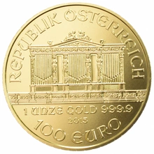 Moneda Filarmónica Viena de Oro de 1 oz 2015