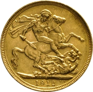 Moneda Soberano de Oro 1912 Jorge V (S)