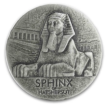 Moneda de Plata de 5 onzas en caja 2019 Esfinge de Hatshepsut