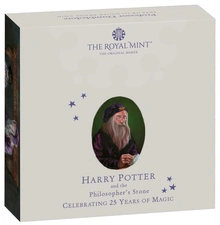 Moneda Plata 1 oz Proof - Dumbledore (25 años de Harry Potter)