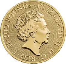 Moneda Bestias de la Reina El Eale de Beaufort de Oro de 1 oz 2019