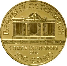 Moneda Filarmónica Viena de Oro de 1 oz 2012