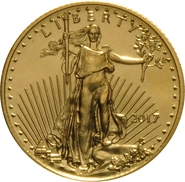 Moneda American Eagle de Oro de 1/10 oz 2017