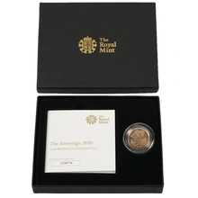 Moneda Soberano de Oro 2020 en Caja Original - Flor de Cuño Sin Circular