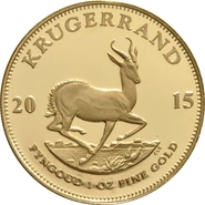 Moneda Krugerrand de Oro de 1 oz Proof 2015