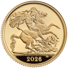 Moneda Medio Soberano de Oro 2026 Proof