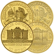 Moneda Filarmónica Viena de Oro de 1/10 oz (de Nuestra Elección)