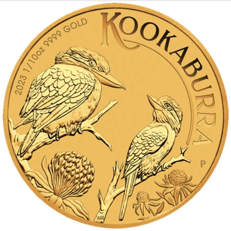 Moneda Cucaburra de Oro de Décimo de Onza 2023