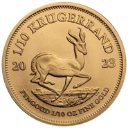 Moneda Krugerrand de 1/10 oz de Oro 2023