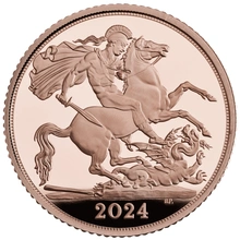 Moneda Medio Soberano de Oro Proof 2024 en Caja Original