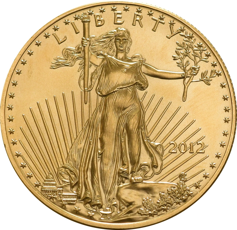 Moneda American Eagle de Oro de 1 oz 2012