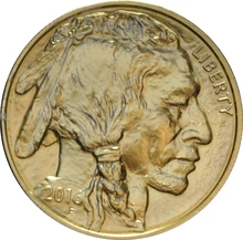 Moneda Búfalo Americano de Oro de 1 oz 2016