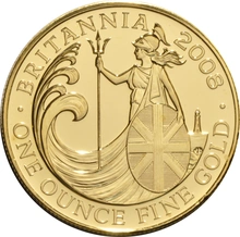 Moneda Britannia de Oro de 1 oz 2008