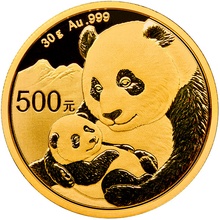 Panda Chino de 30g de Oro 2019