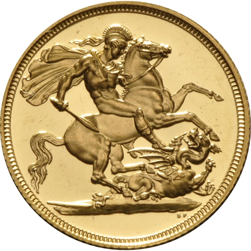 Moneda Soberano de Oro Proof Grado B