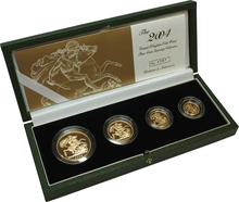 Juego de 4 Soberanos Proof 2004 en Caja Original