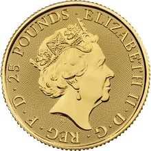 Royal Mint Patrón de 1/4oz de Oro 2019
