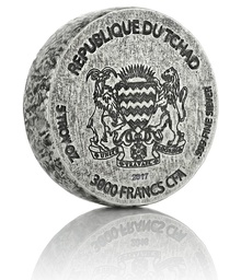 Moneda de plata de 5 onzas de la reina Nefertiti (Año 2017)