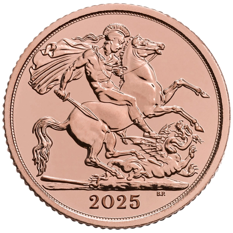 Moneda Medio Soberano de Oro 2025