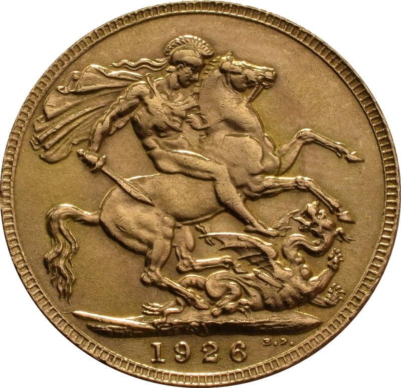 Moneda Soberano de Oro 1926 Jorge V (SA)