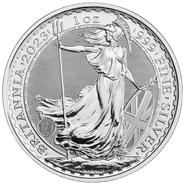 Moneda Britannia de Plata de 1 oz 2023 Carlos III