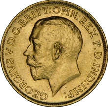 Moneda Soberano de Oro Jorge V 1913 (S)