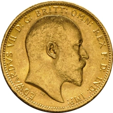 Moneda Soberano de Oro 1905 Eduardo VII (S)