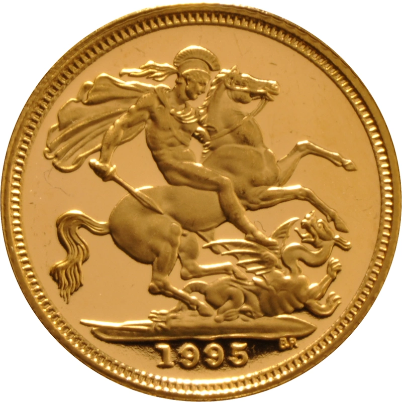 Moneda Medio Soberano de Oro Grado B