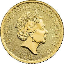 Moneda Britannia de Oro de 1/2 oz 2019