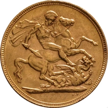 Moneda Soberano de Oro Eduardo VII en Cajita de Regalo