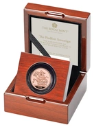 Moneda Soberano Piedfort Proof Coronación Carlos III 2023