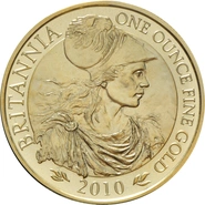 Moneda Britannia de Oro de 1 oz 2010